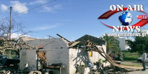 Ανεμοστρόβιλος χτυπά ελληνικό χωριό στο Μεσολόγγι!