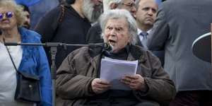 Ο Μίκης Θεοδωράκης (Φωτογραφία: EUROKINISSI/ ΓΙΑΝΝΗΣ ΠΑΝΑΓΟΠΟΥΛΟΣ)