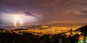 Κεραυνοί στον Παγασητικό κόλπο το βράδυ της Πέμπτης 15 Αυγούστου 2019