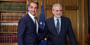 Ο Χρήστος Στυλιανίδης και ο Κυριάκος Μητσοτάκης
