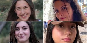 Ναάμα Λέβι, Ντανιέλα Γκιλμπόα (επάνω) και Καρίνα Αρίεφ, Λίρι Άλμπαγκ (κάτω)