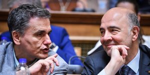 Τσακαλώτος-Μοσκοβισί/Φωτογραφία: Eurokinissi