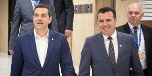Τσίπρας-Ζάεφ/Φωτογραφία: Eurokinissi